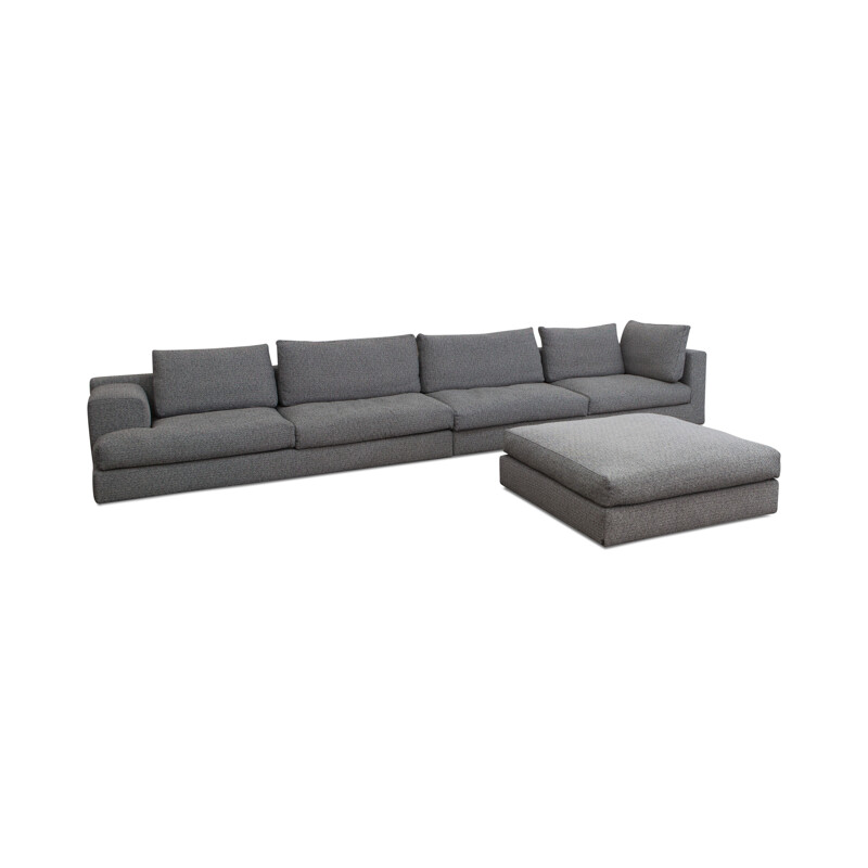 Sofá Modular em Savana Grey por Piero Lissoni para Cassina Miloe - 2000