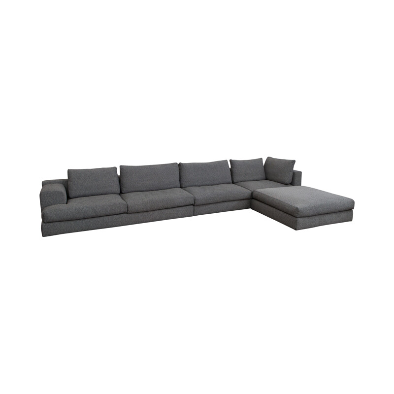 Modular Sofa In Savana Grey by Piero Lissoni for Cassina Miloe  - 2000s