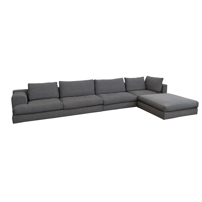 Modular Sofa In Savana Grey by Piero Lissoni for Cassina Miloe  - 2000s