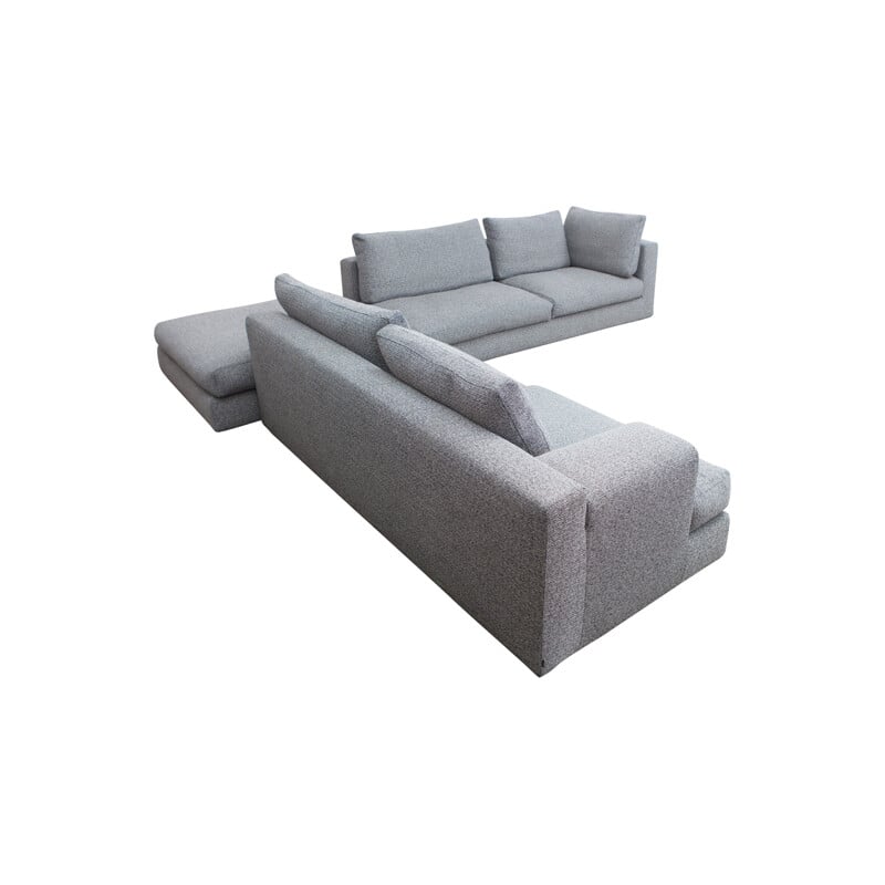 Modular Sofa In Savana Grey by Piero Lissoni for Cassina Miloe  - 2000s