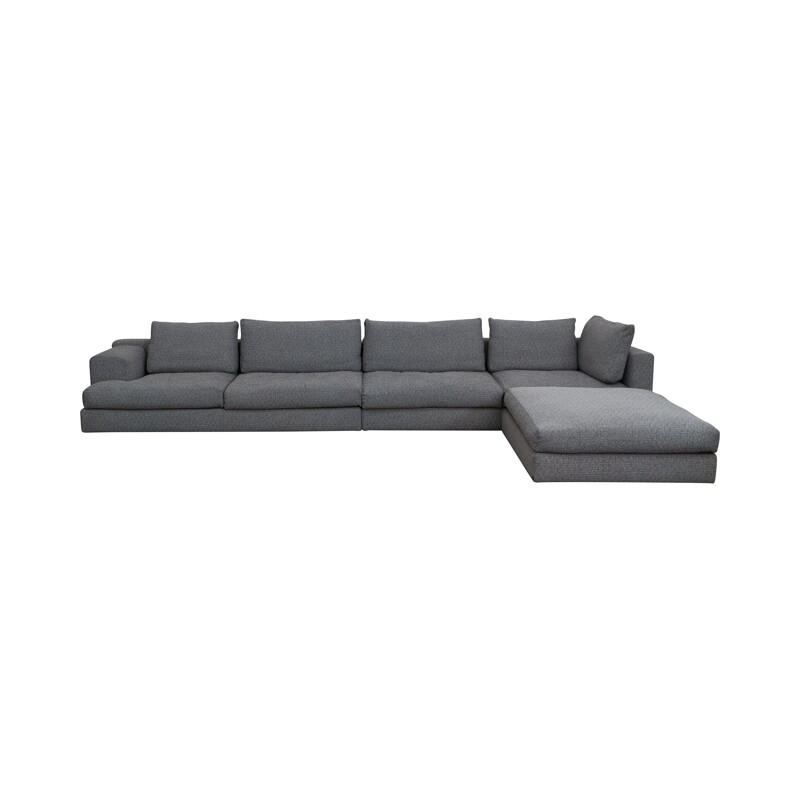 Modular Sofa In Savana Grey by Piero Lissoni for Cassina Miloe  - 2000s