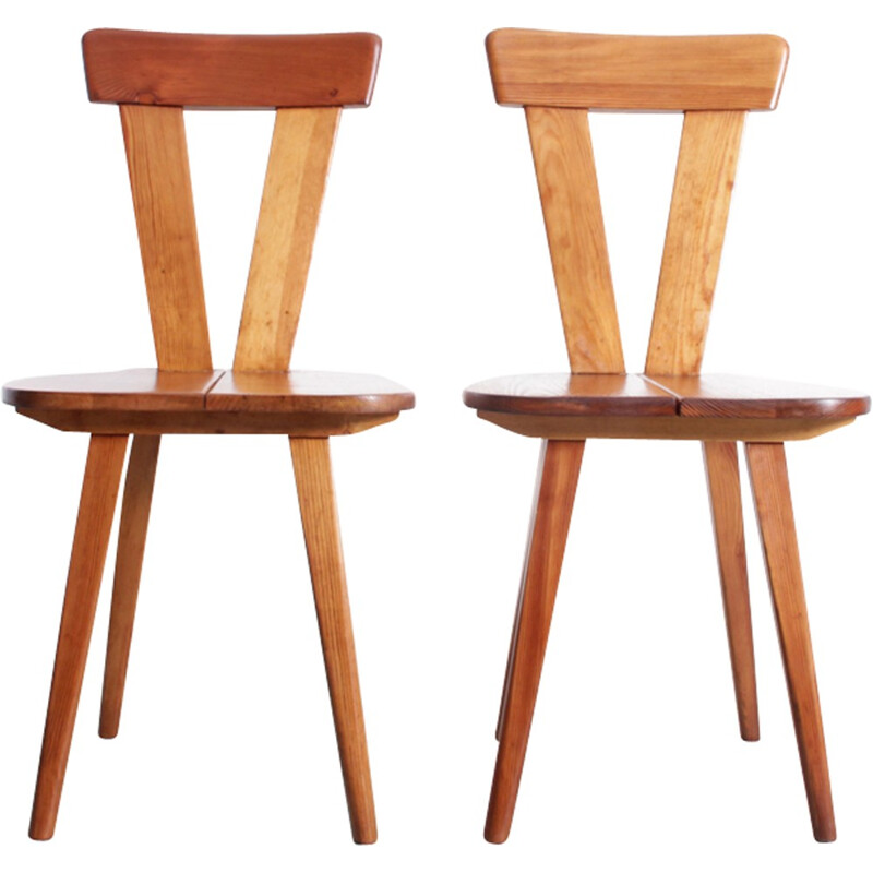 Pair of Polish chairs by Wladyslaw Wincze and Olgierd Szlekys - 1940s