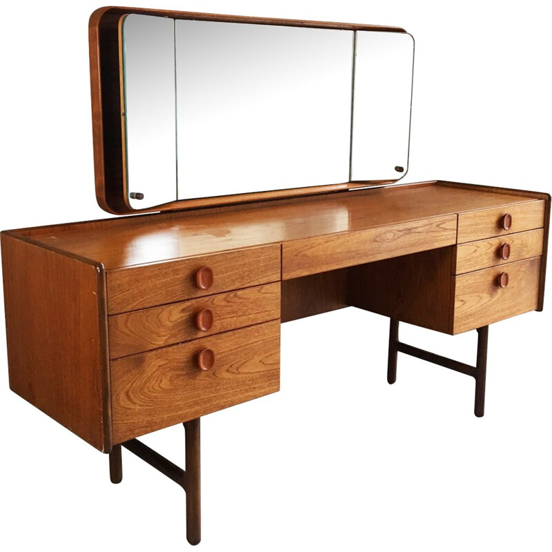Mid-century vanity table with mirror - 1960s