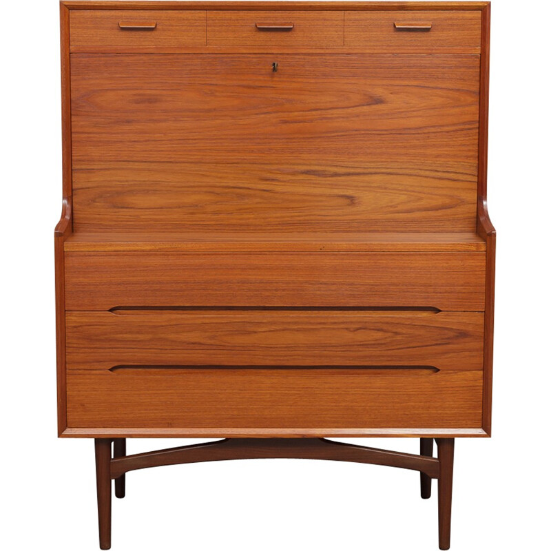 Vintage teak secretaire by Arne Wahl Iversen - 1960s