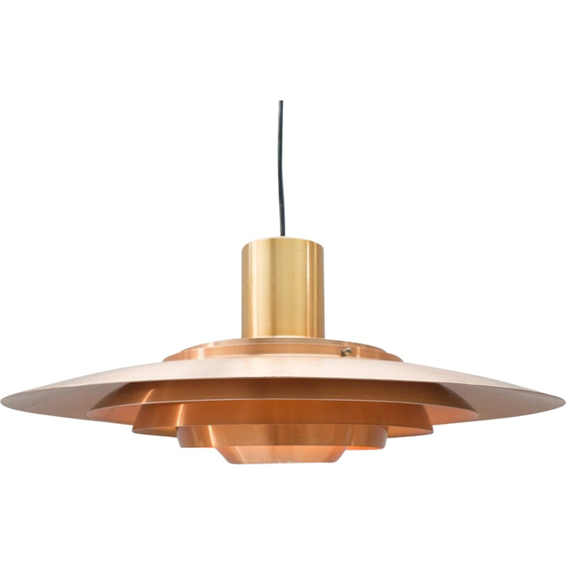 Vintage Copper Lamp by Jørgen Kastholm & Preben Fabricius for Nordisk Solar - 1960s