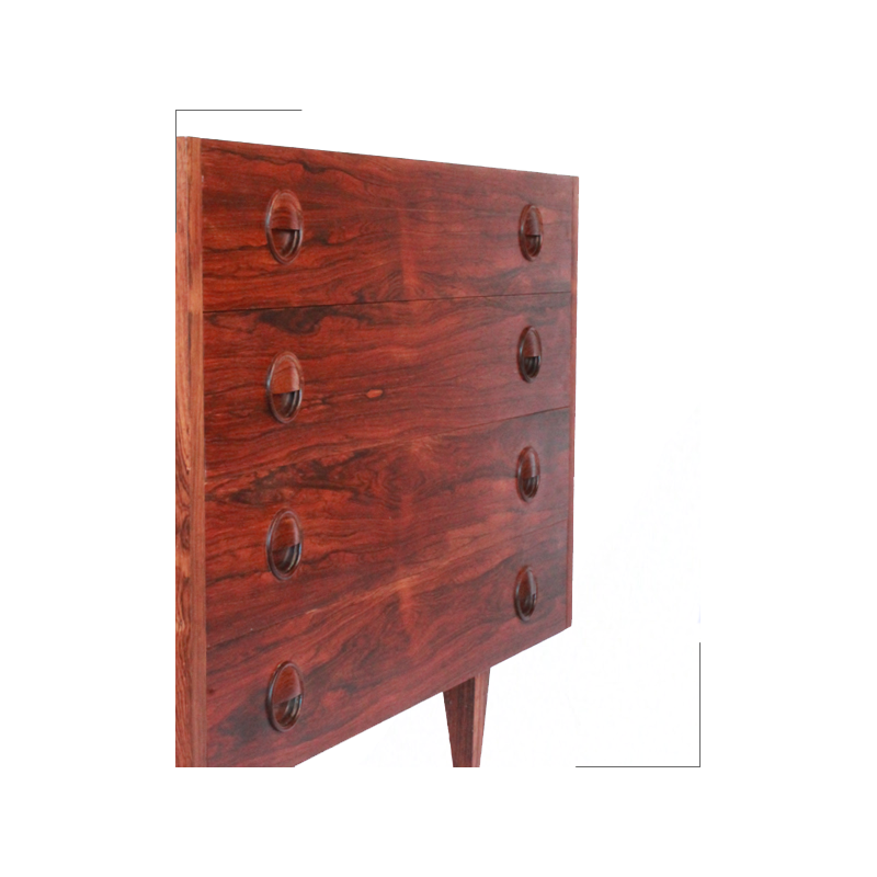 Vintage Scandinavian rosewood chest of drawers - 1960s