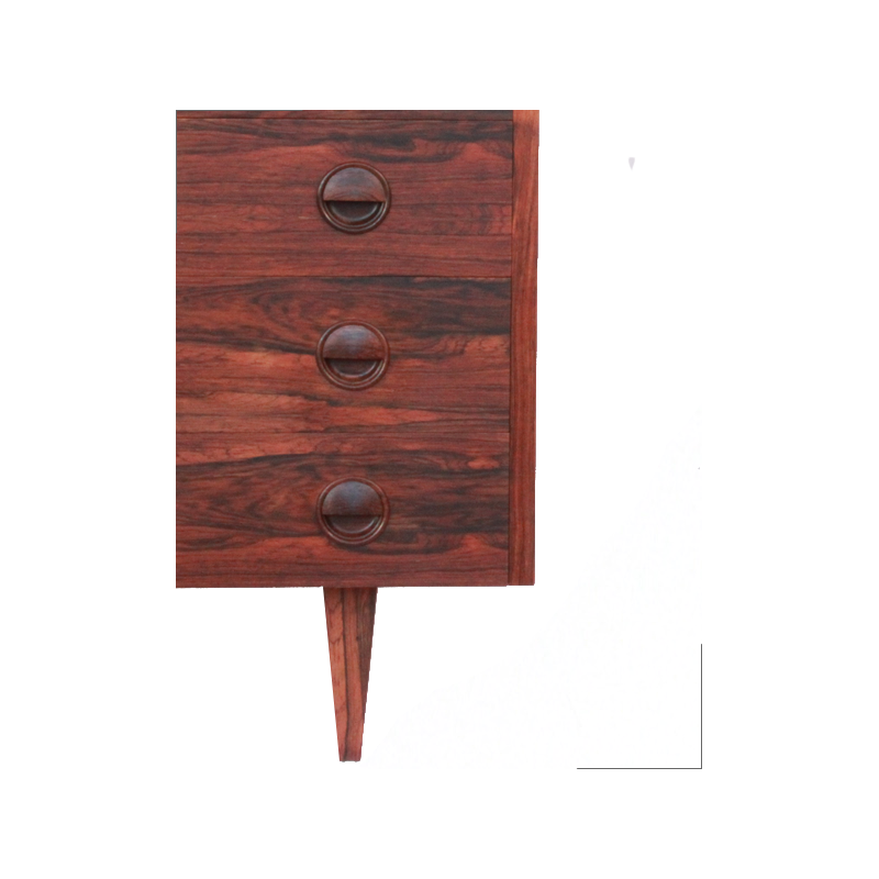 Vintage Scandinavian rosewood chest of drawers - 1960s
