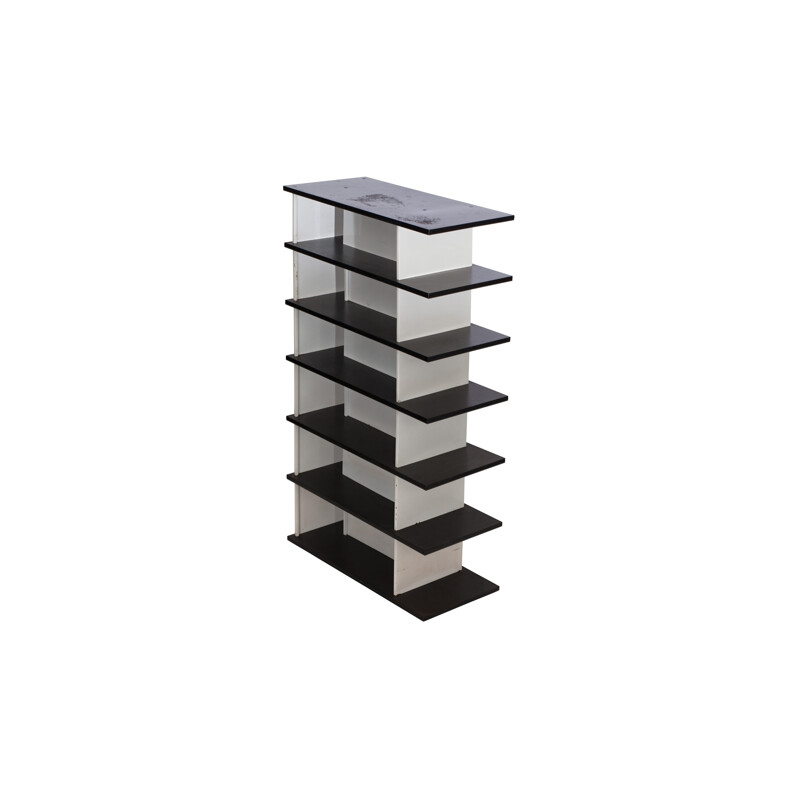 Vintage industrial bookcase by Wim Rietveld for De Bijenkorf, 1960