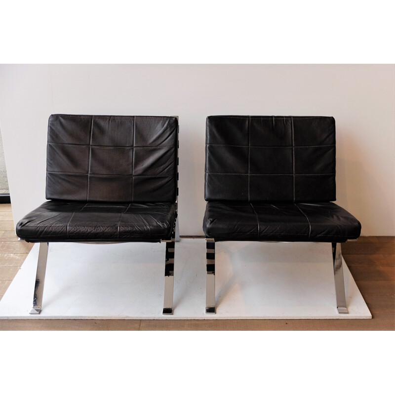 Pair of low chairs by Girsberger Heinrich - 1960s