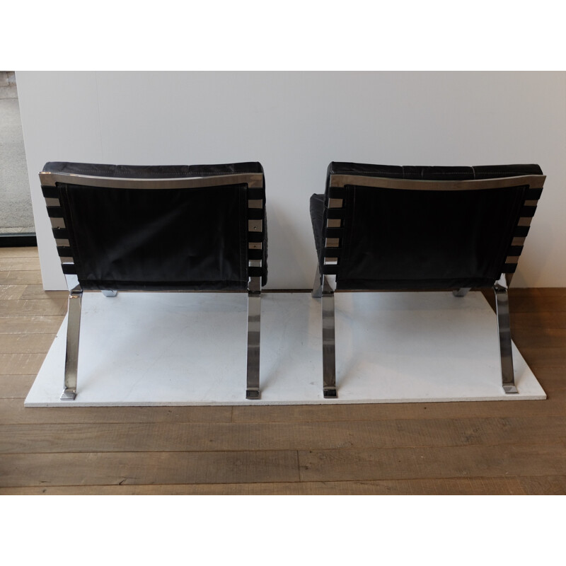 Pair of low chairs by Girsberger Heinrich - 1960s