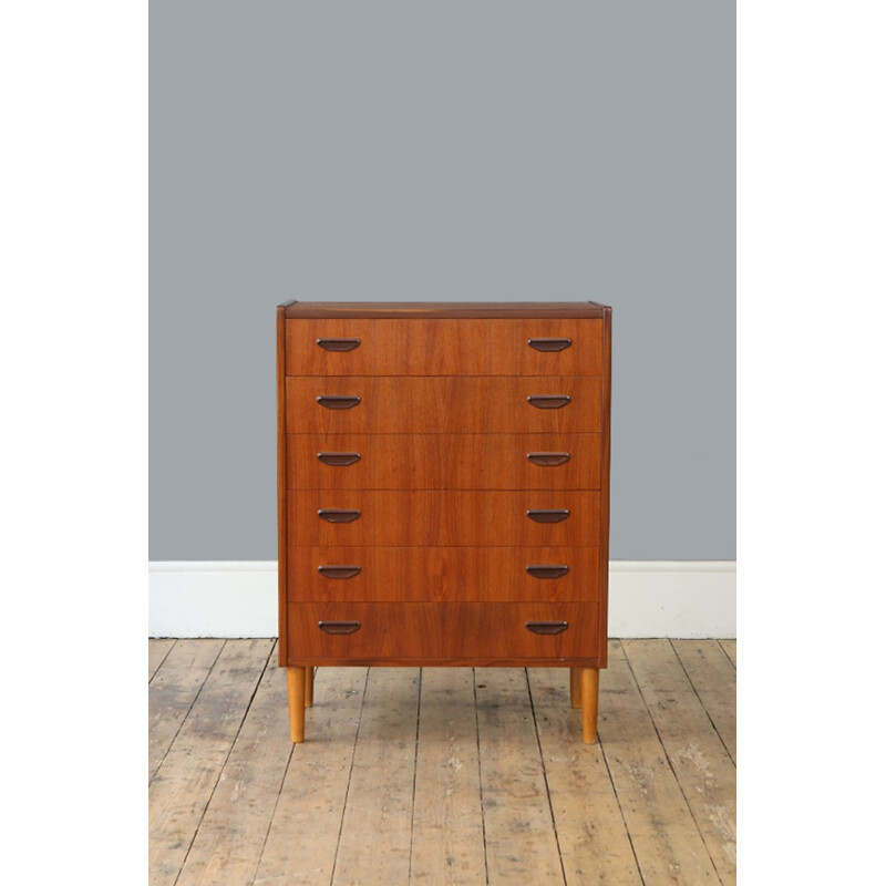 Mid Century Danish Teak Chest of Drawers - 1960s