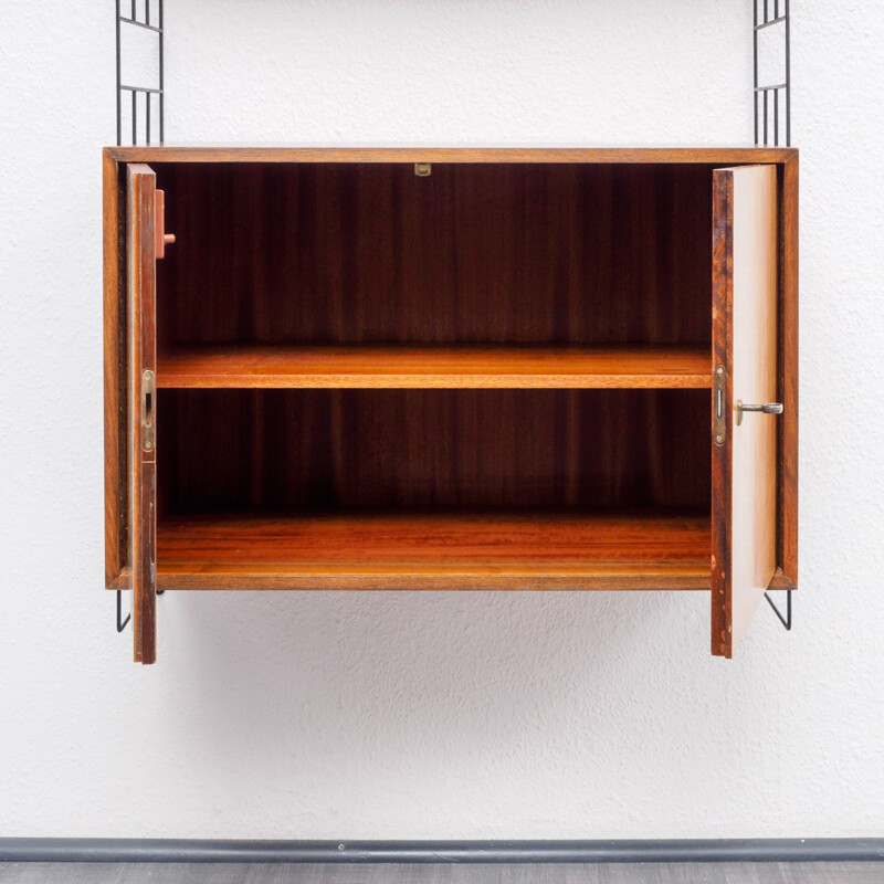 WHB wall-mounted shelving system,walnut - 1960s