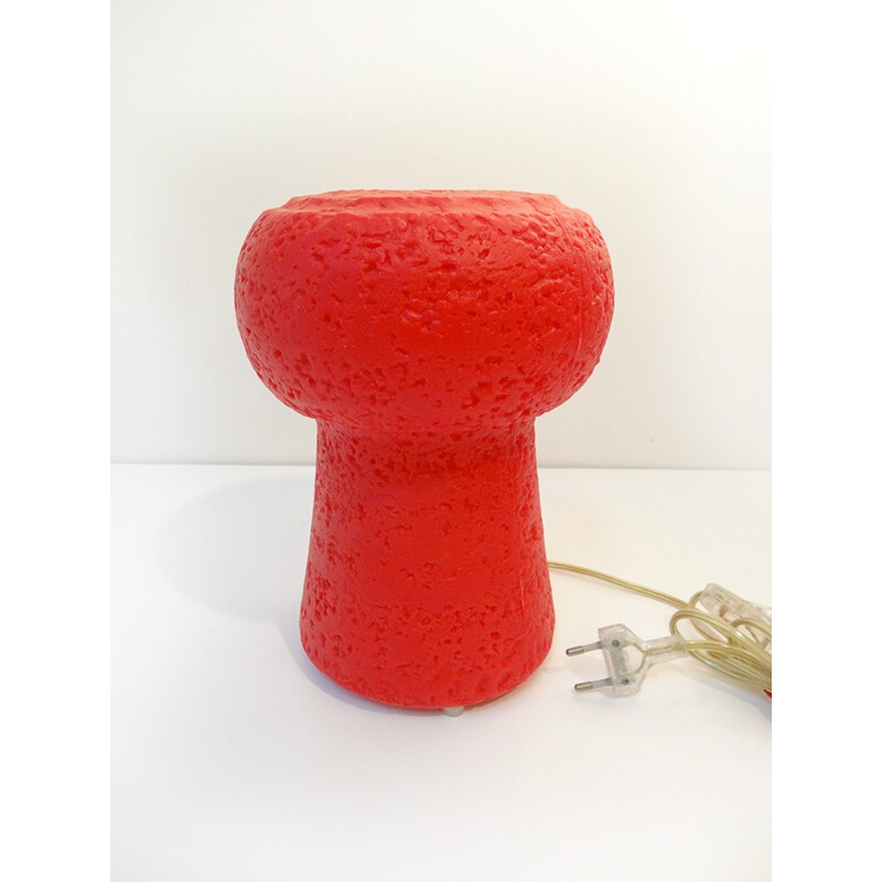 Vintage red lamp by P. Arnone for Francolight - 1990s