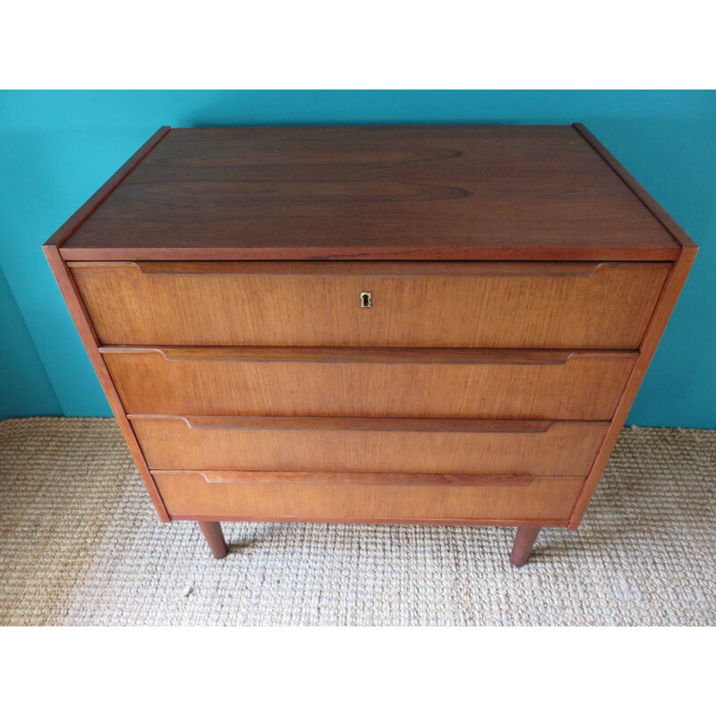 Vintage Danish teak chest of drawers - 1960