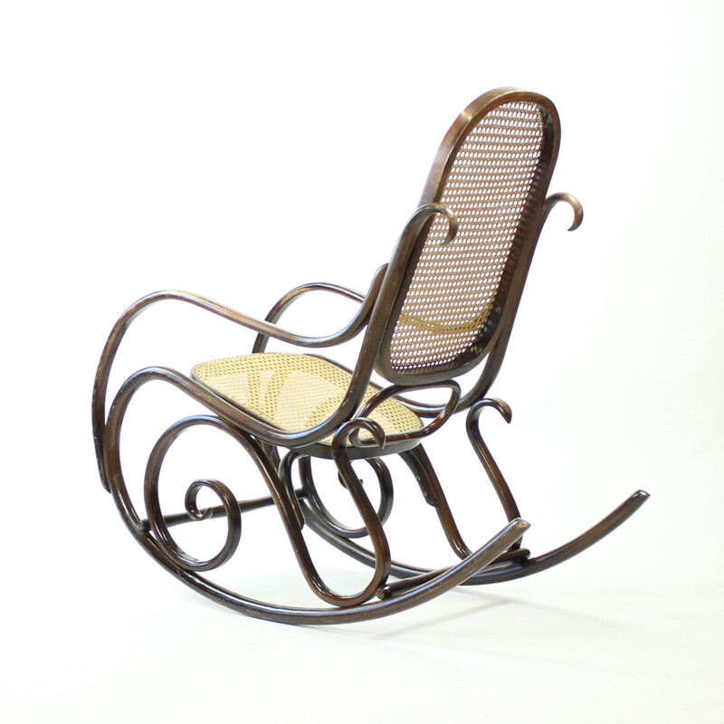 Chaise à bascule en bois courbé - 1930