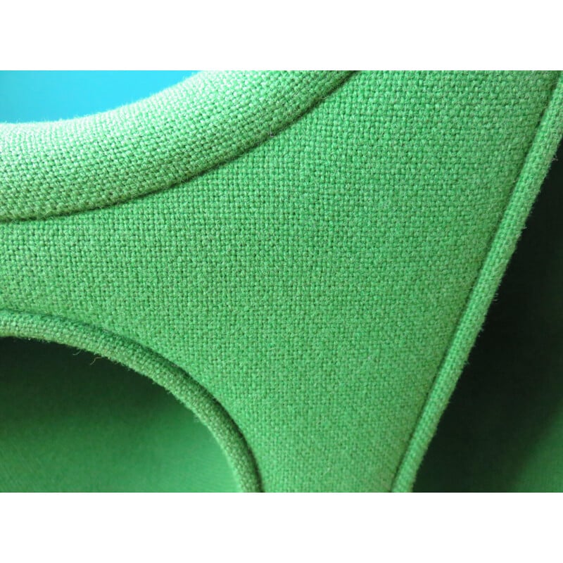 "Other one" lounge chair in green wool by Leif Jorgensen - 2000s