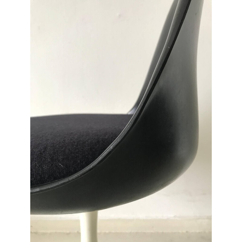 Set of 5 black "Tulip" chairs by Eero Saarinen for Pastoe - 1960s