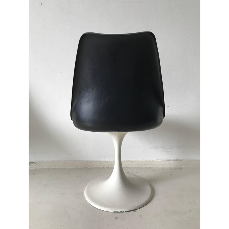 Set of 5 black "Tulip" chairs by Eero Saarinen for Pastoe - 1960s