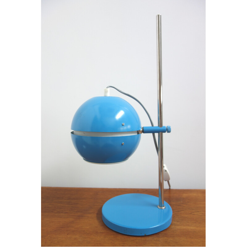 Blue desk lamp by AKA VEB wohnraumleuchte - 1960s