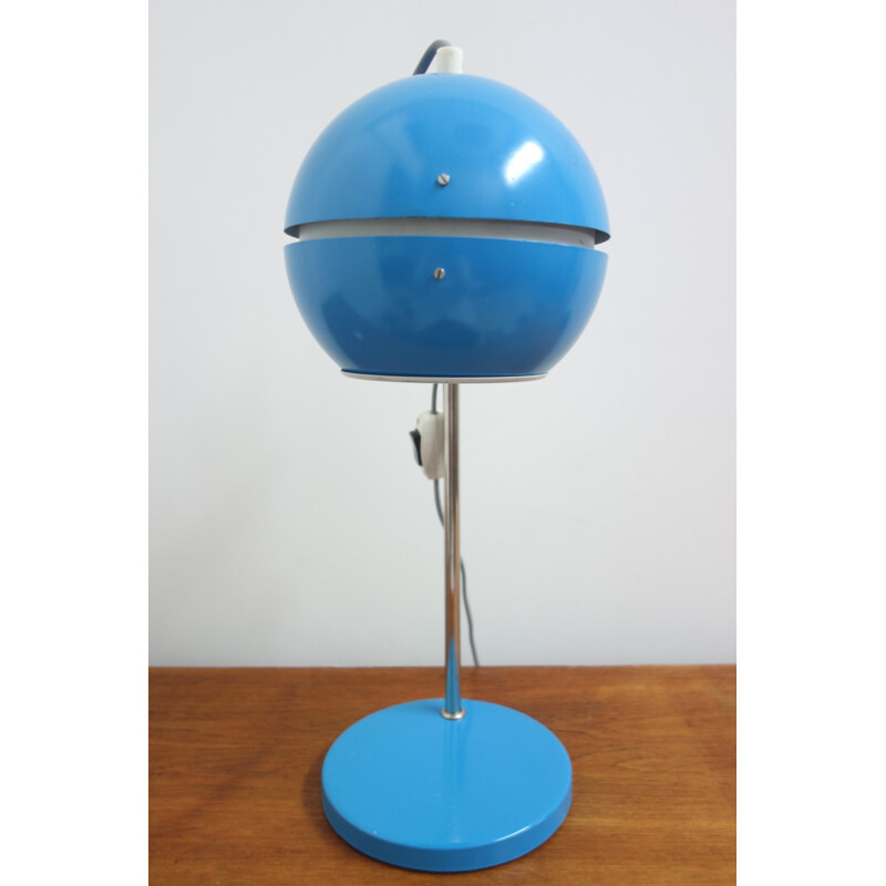 Blue desk lamp by AKA VEB wohnraumleuchte - 1960s