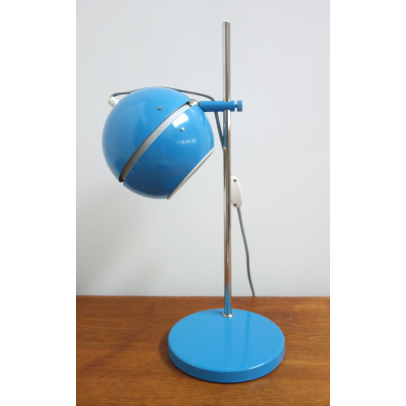 Blue desk lamp by AKA VEB wohnraumleuchte - 1960s