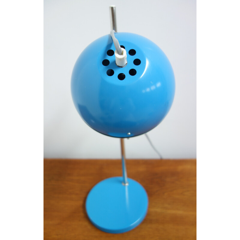 Blue desk lamp by AKA VEB wohnraumleuchte - 1960s