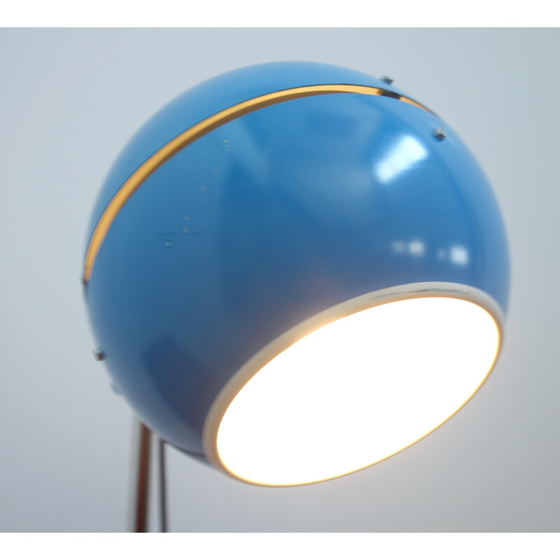 Blue desk lamp by AKA VEB wohnraumleuchte - 1960s