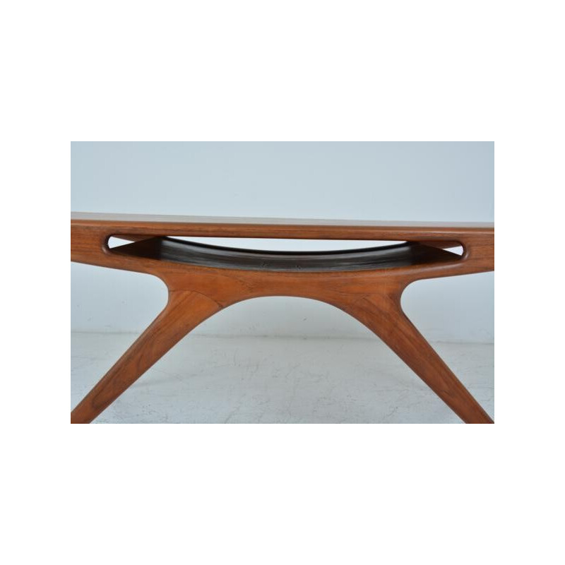 Vintage "Smile" Coffee Table by Johannes Andersen for CFC Silkeborg - 1950s