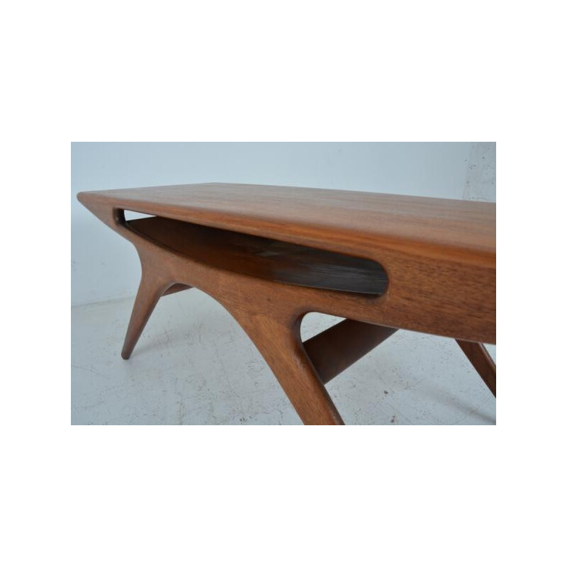 Table Basse vintage "Smile" par Johannes Andersen pour CFC Silkeborg - 1950