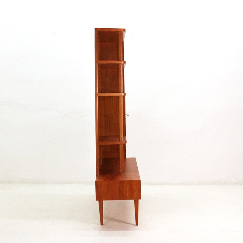 Vintage Asymmetrical cherrywood shelf high board - 1950s