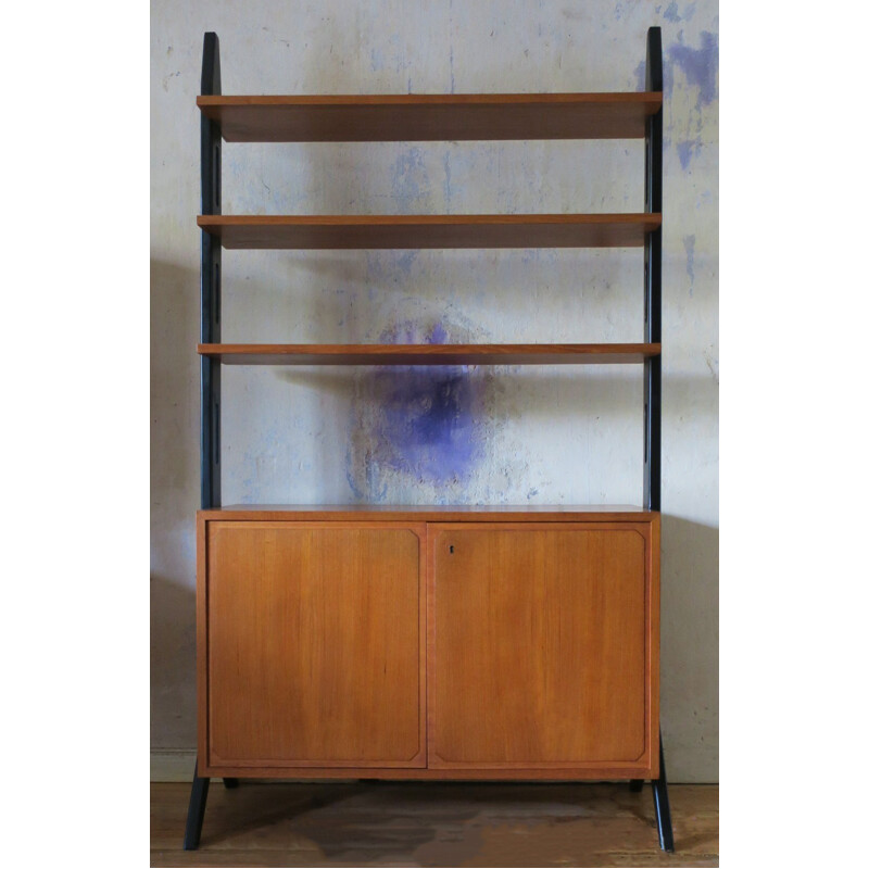 Vintage Teak Open Shelf  Bookcase - 1950s