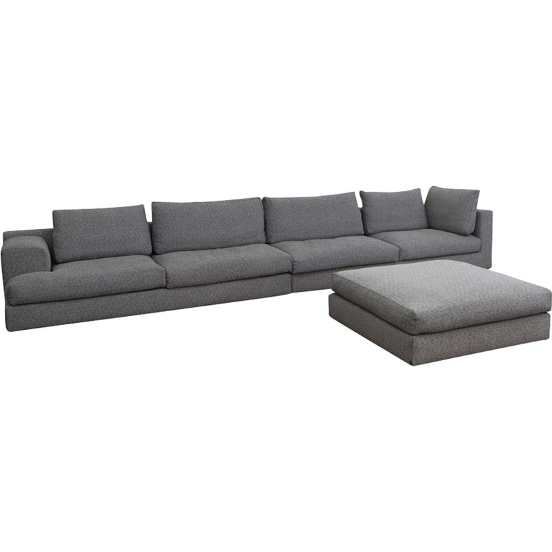 Modulaire sofa in Savana Grey van Piero Lissoni voor Cassina Miloe - 2000