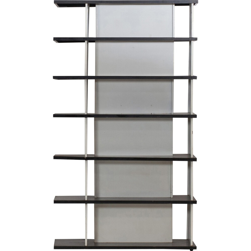 Vintage industrial bookcase by Wim Rietveld for De Bijenkorf, 1960