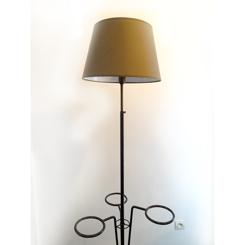 Lampadaire avec 3 porte pots vintage - 1950