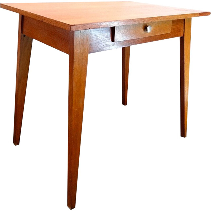 Bureau ou table avec pied compas - 1950