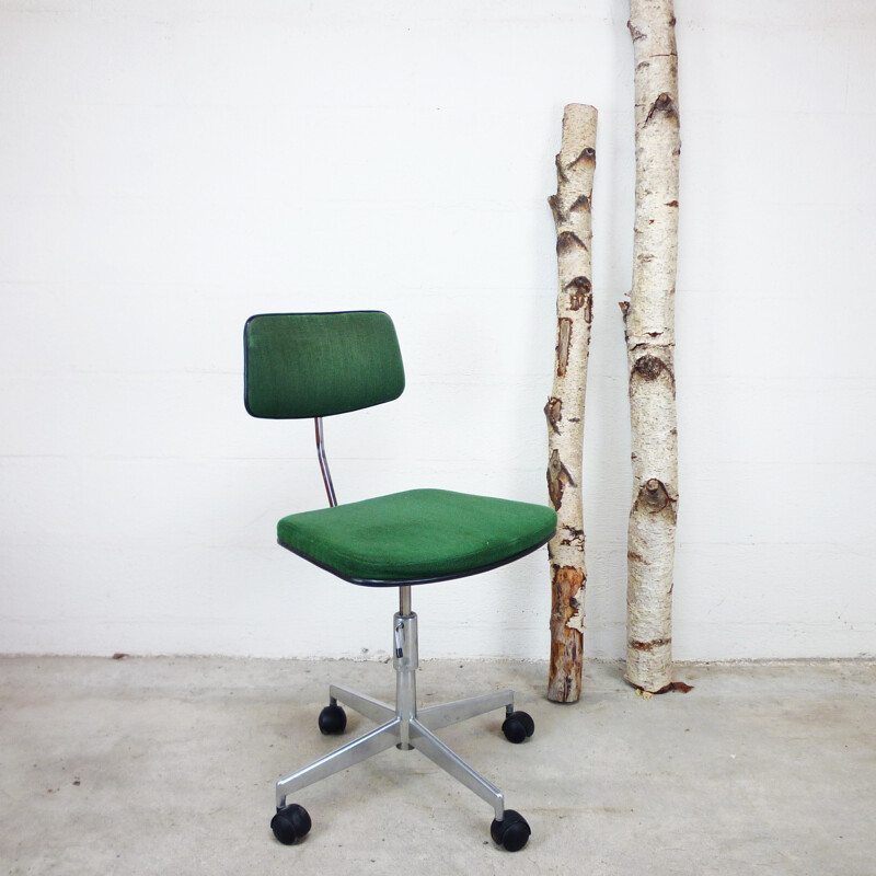 Mid-century desk chair with metal structure - 1970s