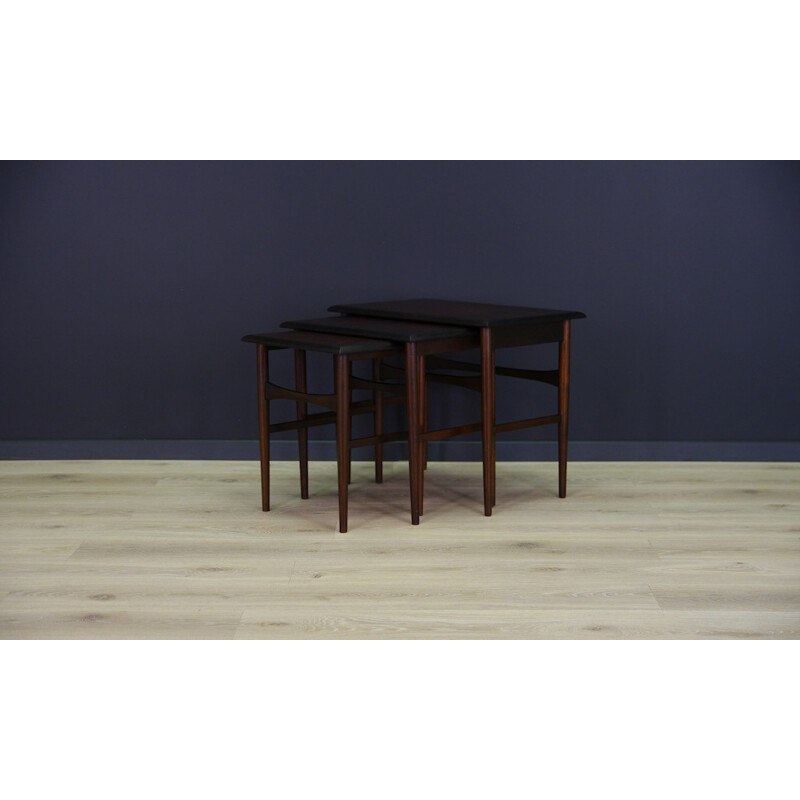 Set of 3 Danish Rosewood Tables - 1960s