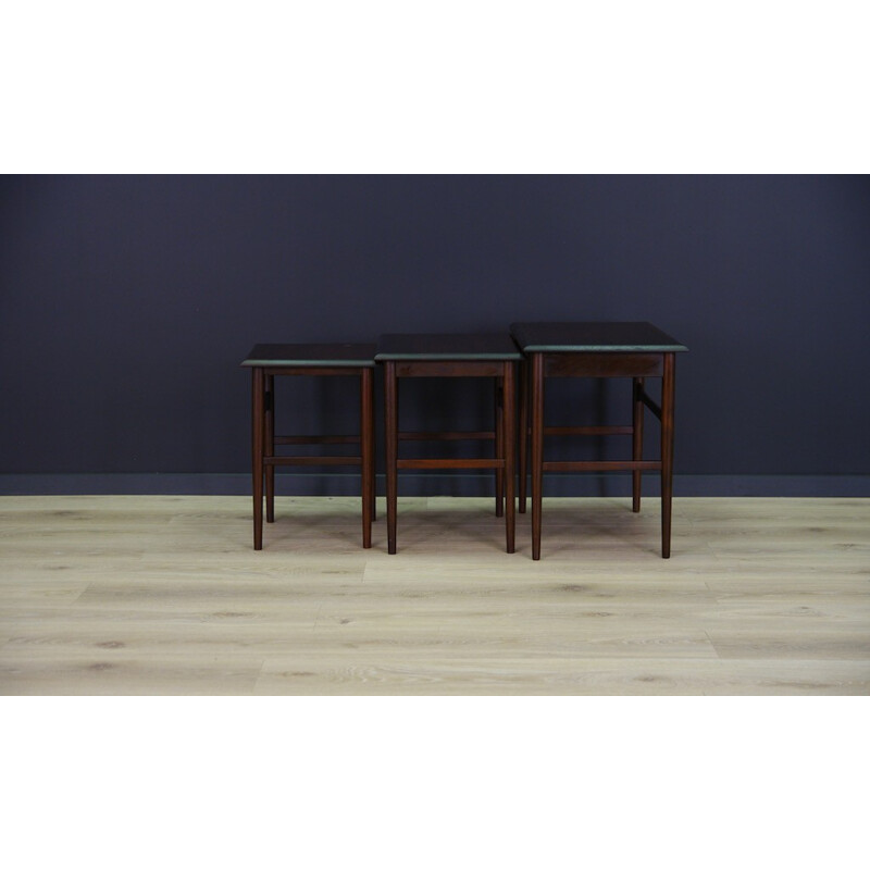 Set of 3 Danish Rosewood Tables - 1960s