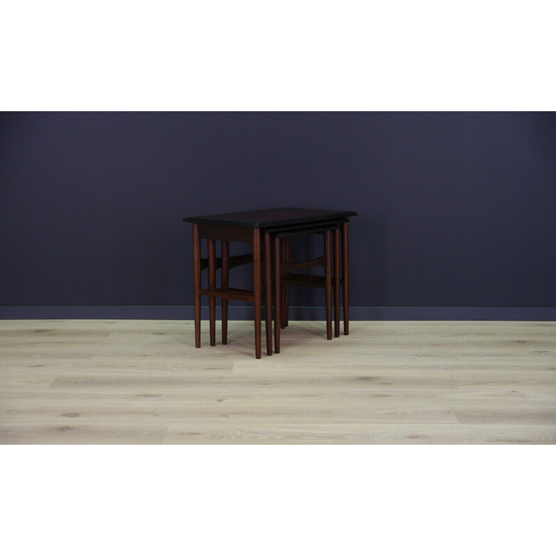 Set of 3 Danish Rosewood Tables - 1960s