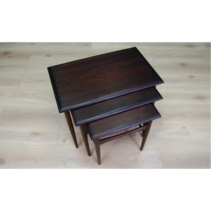 Set of 3 Danish Rosewood Tables - 1960s