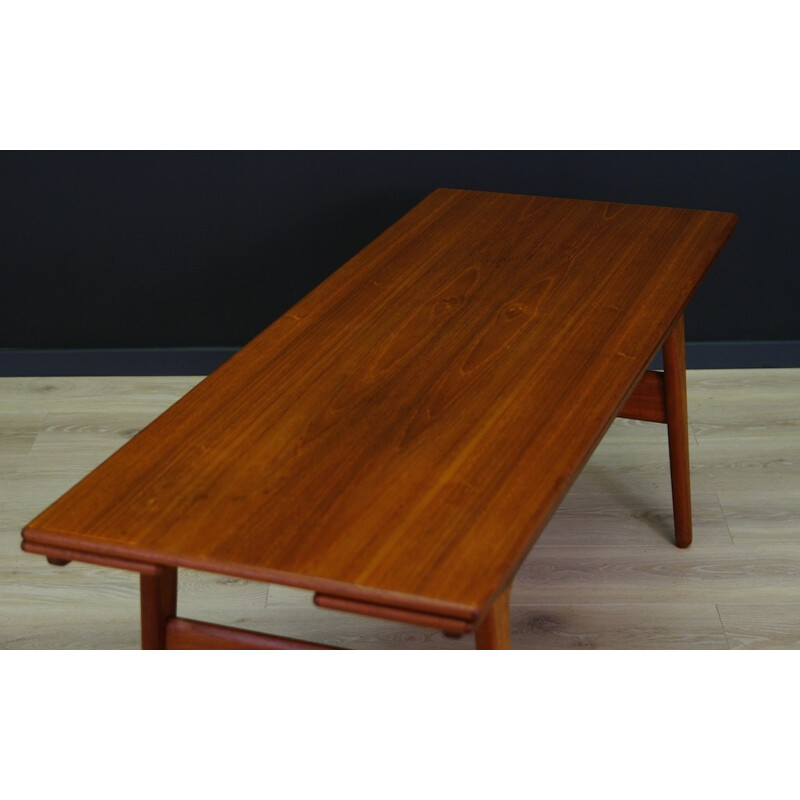 Danish Teak Coffee Table by Kai Kristiansen for Trioh Møbelfabric - 1970s