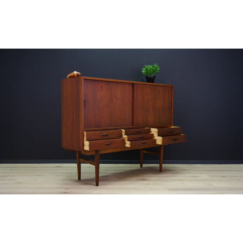 Vintage highboard in teck - 1970s