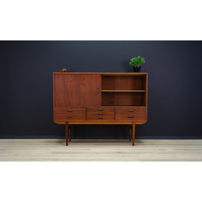 Vintage highboard in teck - 1970s