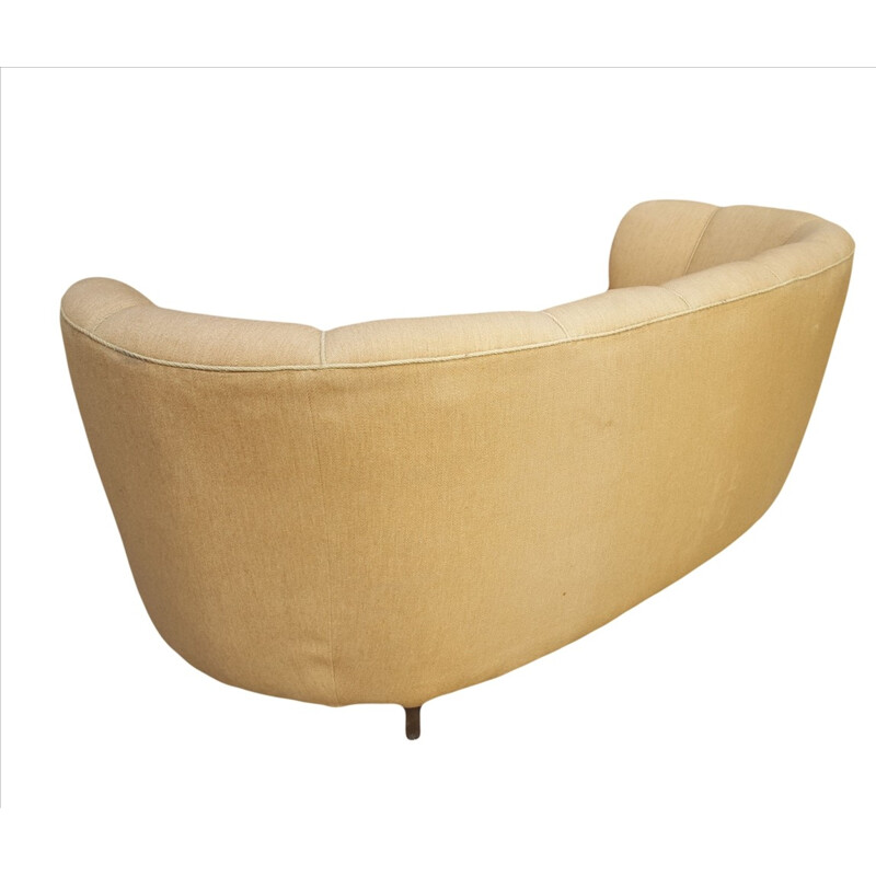 Danish Banana-Shaped Sofa - 1940s