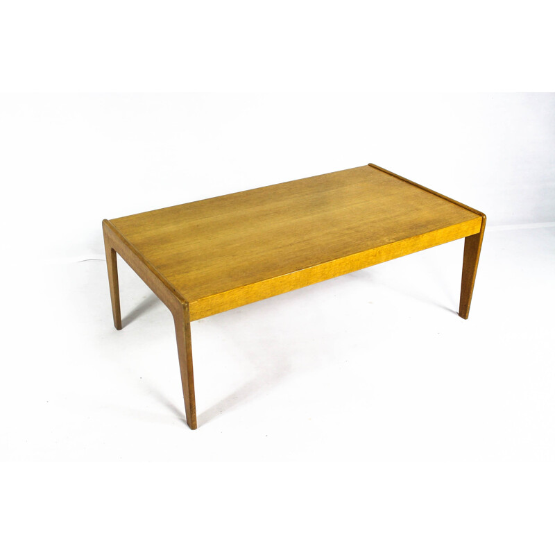 Mid-Century Teak Veneer Coffee Table by Arne Wahl Iversen for Komfort - 1960s