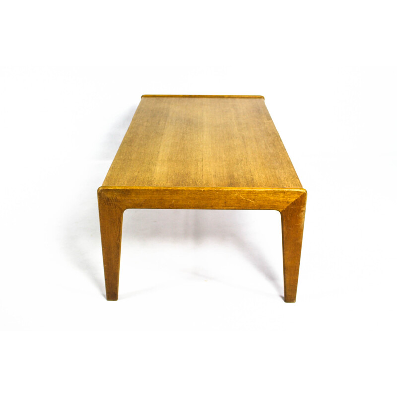 Table Basse Vintage en Placage de Teck par Arne Wahl Iversen pour Komfort - 1960