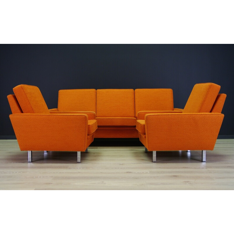 Set of living room with Sofa and Armchairs, Danish Retro Design - 1970s