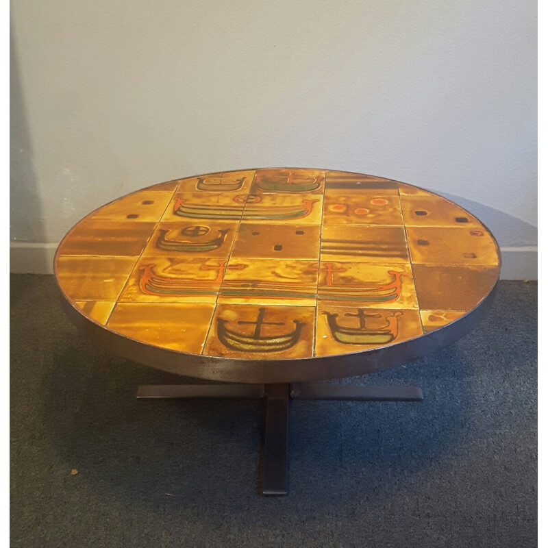 Ceramic coffee table vintage - 1960s