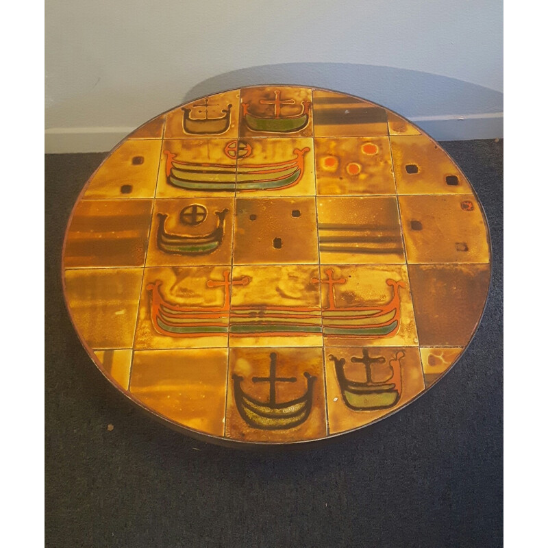 Ceramic coffee table vintage - 1960s