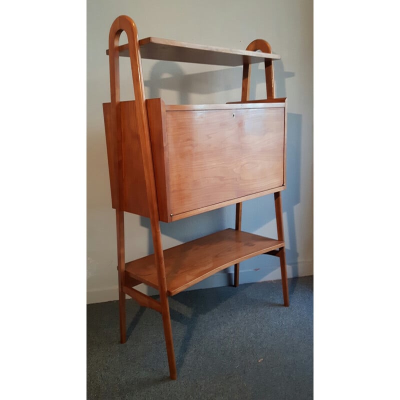 Scandinavian secretary with compass legs - 1950s